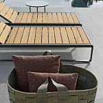 Шезлонг на металлическом каркасе с регулируемой спинкой GUELL Sunbed варинант исполнения - 4 | Loft Concept в Казани