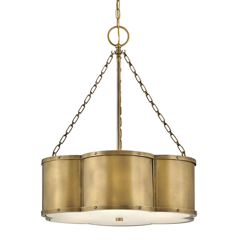 Люстра подвесная волнистой формы Hinkley Латунь Белый Черный в Казани | Loft Concept 