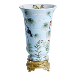 Ваза из фарфора с бронзовыми элементами Tropical Garden варинант исполнения - 2 | Loft Concept в Казани