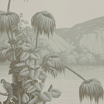 Обои ручная роспись Le Brésil Crystal Grey варинант исполнения - 3 | Loft Concept в Казани