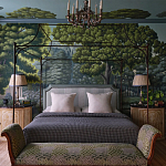 Обои ручная роспись Malmaison Special Colourway on Auguste scenic paper варинант исполнения - 1 | Loft Concept в Казани