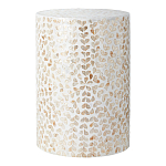 Столик с инкрустацией с перламутровым узором Jean Cream варинант исполнения - 1 | Loft Concept в Казани