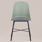 Стул из прочного пластика на металлическом основании Anora Green  варинант исполнения - 2 | Loft Concept в Казани