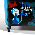 Кресло "Баския и Уорхол" Basquiat Warhol graffiti chair натуральная кожа варинант исполнения - 9 | Loft Concept в Казани