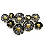 Панно настенное Blank Sheet  Black flower варинант исполнения - 1 | Loft Concept в Казани