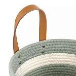 Корзина для хранения с ручками Interlacement Green варинант исполнения - 2 | Loft Concept в Казани