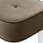 Квадратный мягкий пуф на белых ножках Winton Pouf Square варинант исполнения - 4 | Loft Concept в Казани