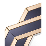 Зеркало восьмиугольное в черно-золотистой раме Pairing варинант исполнения - 2 | Loft Concept в Казани