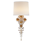 Бра с цветочным основанием и тканевым абажуром Tugella Flower Lamp варинант исполнения - 1 | Loft Concept в Казани