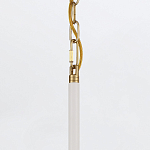 Подвесной светильник с плафоном в форме плоского купола и белой шарообразной лампой Eurofase варинант исполнения - 13 | Loft Concept в Казани