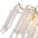 Люстра подвесная с изогнутыми золотистыми элементами и хрустальными подвесками FAIRYTREE Light варинант исполнения - 2 | Loft Concept в Казани