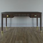 Письменный стол Elsa Dreams Walnut Шпон дерево с двумя ящиками варинант исполнения - 1 | Loft Concept в Казани