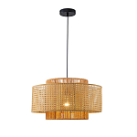 Подвесной светильник с абажуром из плтеного бамбука Light Inside the Cell варинант исполнения - 2 | Loft Concept в Казани