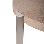 Столик журнальный с низкой круглой столешницей Wood Grain варинант исполнения - 4 | Loft Concept в Казани