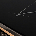 Комод черный округлой формы с рельефным фасадом Black Cut варинант исполнения - 6 | Loft Concept в Казани