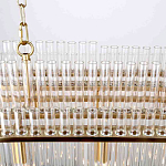 Люстра подвесная овальная со стеклянными трубками Nembus варинант исполнения - 4 | Loft Concept в Казани