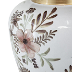 Ваза с нежным цветочным узором в пастельных тонах и крышкой с золотым акцентом Chinoiserie Ceramics варинант исполнения - 3 | Loft Concept в Казани