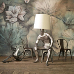 Лампа MALE MANNEQUIN LAMP с абажуром варинант исполнения - 2 | Loft Concept в Казани