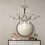 Люстра с прозрачными каплевидными подвесками Elegant Thin Chandelier варинант исполнения - 2 | Loft Concept в Казани