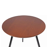 Кофейный столик с круглой столешницей на 3-х черных ножках Laconic Stylish Design варинант исполнения - 1 | Loft Concept в Казани