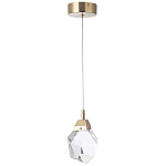 Подвесной светильник с хрустальным плафоном Esme Crystal Brass Hanging lamp варинант исполнения - 2 | Loft Concept в Казани