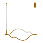 Подвесной светильник волнообразный изогнутый цвета латунь 3000К Spiral Lighting варинант исполнения - 2 | Loft Concept в Казани