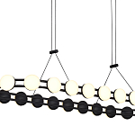 Люстра овальная с круглыми светодиодными источниками света Maxine Light варинант исполнения - 11 | Loft Concept в Казани