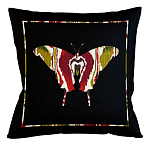 Подушка декоративная бабочка цветной узор Ikat Pattern варинант исполнения - 1 | Loft Concept в Казани