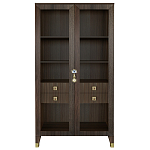 Дизайнерский шкаф витрина Elsa Dreams Walnut с 4-мя ящиками варинант исполнения - 9 | Loft Concept в Казани