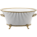 Кашпо Black white stripe варинант исполнения - 1 | Loft Concept в Казани