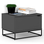 Тумба прикроватная цвета графит с ящиками Strict Lines варинант исполнения - 2 | Loft Concept в Казани