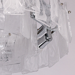 Люстра круглая с подвесными прямоугольными пластинами из стекла Glacier Panels варинант исполнения - 8 | Loft Concept в Казани