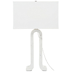 Настольная лампа на арочном корпусе с прямоугольным абажуром One Piece Support варинант исполнения - 4 | Loft Concept в Казани