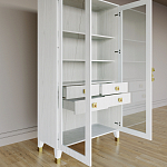 Дизайнерский шкаф витрина Elsa Dreams White с 4-мя ящиками варинант исполнения - 7 | Loft Concept в Казани