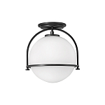 Потолочный светильник с плафоном в форме белого матового шара Hinkley варинант исполнения - 1 | Loft Concept в Казани