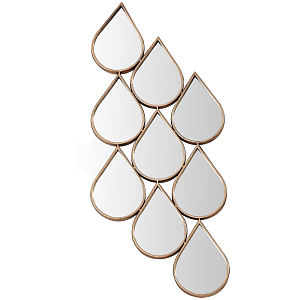 Настенное зеркало в виде капель Drops Mirror