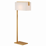 Торшер с прямоугольным абажуром на золотом металлическом каркасе Rectangular Plane  варинант исполнения - 1 | Loft Concept в Казани