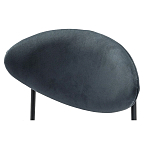 Стул металлический с мягкой спинкой и сиденьем из велюра Alfie Chair варинант исполнения - 6 | Loft Concept в Казани