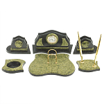 Настольный письменный набор из змеевика из 7-ми элементов Successful Leader варинант исполнения - 1 | Loft Concept в Казани