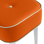 Квадратный мягкий пуф на белых ножках Winton Pouf Square варинант исполнения - 8 | Loft Concept в Казани