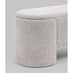 Банкетка Taks букле светло-серый варинант исполнения - 2 | Loft Concept в Казани