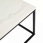Журнальный столик прямоугольный White Marble Surface варинант исполнения - 4 | Loft Concept в Казани
