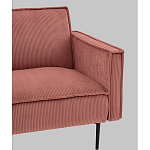 Диван современный вельветовый прямой Worcester Коралл варинант исполнения - 3 | Loft Concept в Казани