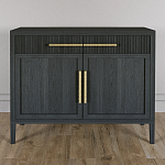 Буфет Primo с двумя ящиками и двумя фасадами Черный дуб варинант исполнения - 2 | Loft Concept в Казани