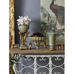 Чаша с орнаментом на бронзовых ножках в виде ангелов Eden Garden варинант исполнения - 9 | Loft Concept в Казани