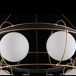 Люстра подвесная круглая с белыми плафонами Martin варинант исполнения - 5 | Loft Concept в Казани