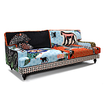 Диван с цветным принтом Qalakabusha Sofa варинант исполнения - 2 | Loft Concept в Казани