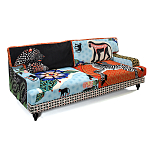 Диван с цветным принтом Qalakabusha Sofa варинант исполнения - 3 | Loft Concept в Казани