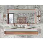 Бра с круглым основанием золотого цвета и двумя вертикальными плафонами Hex Scaffold варинант исполнения - 6 | Loft Concept в Казани