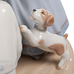 Статуэтка фарфоровая Девочки с собачками Charming Statuette варинант исполнения - 2 | Loft Concept в Казани